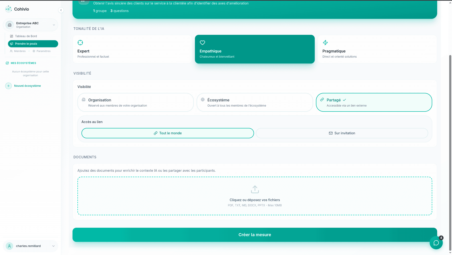 Configuration - partage et documents